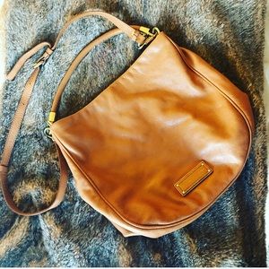 Marc by Marc Jacobs brown leather hobo bag
